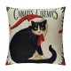 Christmas Pillow Covers Christmas Dog Cat Throw Pillow Case Inch Decorative Cute Animal Cushion Cover for Home Couch Sofa Farmhouse Decor, Set of