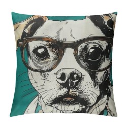 Throw Pillow Cover Dog with of in Pet Decorative Pillow Case Home Decor Square Inches Pillowcase