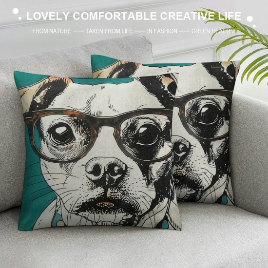 Throw Pillow Cover Dog with of in Pet Decorative Pillow Case Home Decor Square Inches Pillowcase