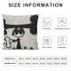 Dog Lover Quote Throw Pillow Covers Inch,Home is Where My Dog is Dog Paws Print Linen Square Pillow Cases Decorative Cushion Cover for Sofa Bedroom Living Room