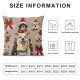 Dog Christmas Pillow Covers , Pillow Cases, Christmas Dog Room Decor, Pillow Cover for Dogs, Merry Woofmas Christmas Dog Reversible Pillows Decorative Throw Pillows Cover