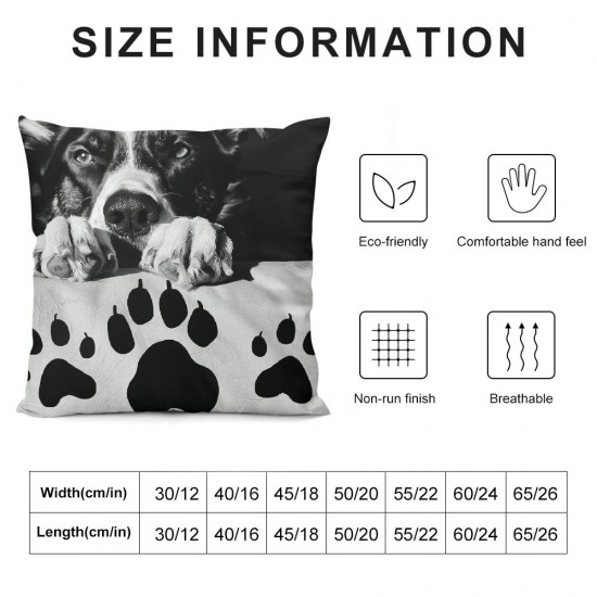 Qinduosi Dog Pillow Cover, We Hope You Like Dog Reversible in Throw Pillow Case, Spoiled Dogs Decoration for Home Sofa Couch Room Bed, Dog Lovers Gifts for Women Men,  Pack()