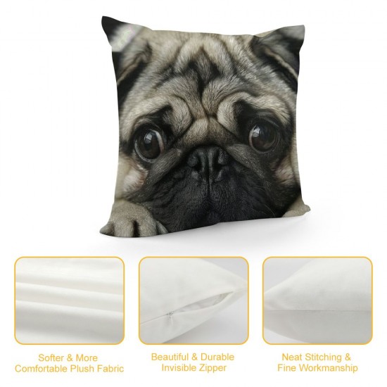 Dog Pillowcase inch Two Sides Zippered Pillow Cover Cases