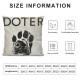 Reserved for The Dog Throw Pillow Case, Funny Dog Pillow Cover, Dog Decor Gift, Gifts Dog Mom, Gifts Dog Owner, Cushion Cover for Sofa Couch Bed,