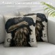 Qinduosi Best Dog Lover Gifts Nordic Warm Sweet Funny Sayings Embrace The Dog Hair Bone Paw Prints Linen Throw Pillow Case Cushion Cover New Home Decorative Square Inches¡­