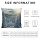 Winter Landscape Throw Pillow Cases, Nature Snowy Mountain Fir Trees Sunshine Set of  Decorative Throw Pillow Cover, Square Pillow Cushion Case Home Decor for Sofa Couch Bed Car Inches