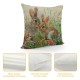 Spring Easter Pillow Covers Set of ,Watercolor in Green Grass Throw Pillow Case Home Decorations Cushion Cover for Couch Sofa Bed Farmhouse Indoor Outdoor Easter Decorative