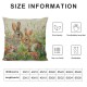 Spring Easter Pillow Covers Set of ,Watercolor in Green Grass Throw Pillow Case Home Decorations Cushion Cover for Couch Sofa Bed Farmhouse Indoor Outdoor Easter Decorative