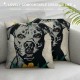 Summer Pillow Covers Inch Throw Pillowscase Summer Farmhouse Cushion Case Dog Decorations for Sofa Couch