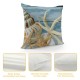 Qinduosi Nautical Coastal Beach House Welcome Relax Decorative Throw Pillow Covers,Ocean Themed Shell Starfish Seahorse Coral Pillow Cases Cushion for Beach House,Sea Lovers Gifts,Inch Set of