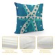 Summer Starfish Decorative Throw Pillow Covers Set of , Life is Better at The Beach Blue Porch Outdoor Pillowcase, Nautical Farmhouse Rustic Cushion Case Home Decor