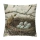 Qinduosi Throw Pillow Covers Adorable Animals Rabbit Hedgehog Bird Butterfly Decorative Pillowcases Set of Linen Square Throw Pillow Case Home Couch Decor Cushion Cover (Animal Set)