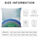 Blue Green Throw Pillow Covers Cases Set of  Neutral Accent Modern Farmhouse Nautical Pillow Covers with Soft Chenille Decorative for Couch Bed Living Room Outdoor