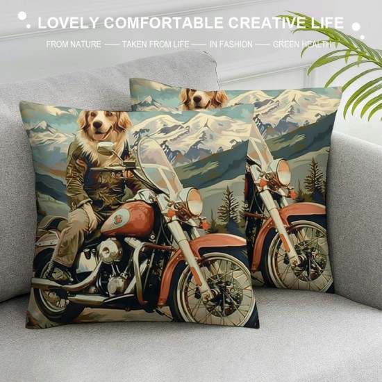 Qinduosi Pet Dog Decorative Throw Pillow Covers Set of  Sofa Velvet Fluffy Eclectic Home Accent Couch Pillows Bed Living Room