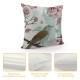 Pink Throw Pillow Covers Cases Set of Neutral Accent Modern Farmhouse Nautical Pillow Covers with Soft Decorative for Couch Bed Living Room Outdoor Flowers and Birds