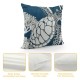 Nautical Coastal Throw Pillow Covers Set of , Beach Turtle Coral Decorative Pillow Case Ocean Themed Accent Cushion Cover for Couch Bedroom Sofa, Navy Blue, "