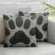 Throw Pillow Cover Cute Dog Paw Home Decorative Linen Square Pillow Case for Men Women Boy Gilrs Bedroom Livingroom Cushion Cover Inch Black and Grey Pillowcase