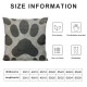 Throw Pillow Cover Cute Dog Paw Home Decorative Linen Square Pillow Case for Men Women Boy Gilrs Bedroom Livingroom Cushion Cover Inch Black and Grey Pillowcase