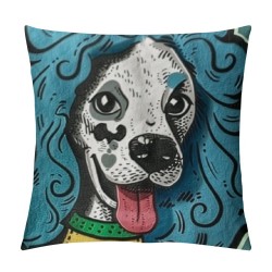 Dog Pillow Covers , Dog Gifts, Dog Mom Gifts, Gifts for Dog Lovers Women Owners, Dog Throw Pillow, Dog Decor for Home, Life is Better with Dogs