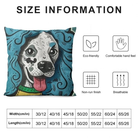 Dog Pillow Covers , Dog Gifts, Dog Mom Gifts, Gifts for Dog Lovers Women Owners, Dog Throw Pillow, Dog Decor for Home, Life is Better with Dogs