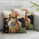 Spring Dog Pillow Covers Set of  Cute Animals Decorative Cushion Cases Summer Blossom Floral Throw Pillow Covers Spring Home Decor for Couch Bed Holiday