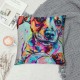 Cute Pet Wiener Dog Pattern Throw Pillow Covers Polyester Cushion Cover Pillowcases Sofa Home Decor "Inch ()