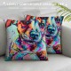 Cute Pet Wiener Dog Pattern Throw Pillow Covers Polyester Cushion Cover Pillowcases Sofa Home Decor "Inch ()