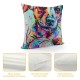 Cute Pet Wiener Dog Pattern Throw Pillow Covers Polyester Cushion Cover Pillowcases Sofa Home Decor "Inch ()