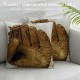 Qinduosi Vintage Baseball Baseball Glove Linen Throw Pillow Case, Inch Set of  Baseball Decor, Gift for Baseball Lover, Baseball Player Gift, Gift Dad, Son, Husband, Cushion Cover for Sofa Couch Bed