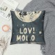 Qinduosi I Love You to The Moon and Back Lunar Gray Throw Pillow Cover inch Couple Valentine’s Day Decorative Pillowcase, Love Words Decor Decorations for Home Sofa Living Room