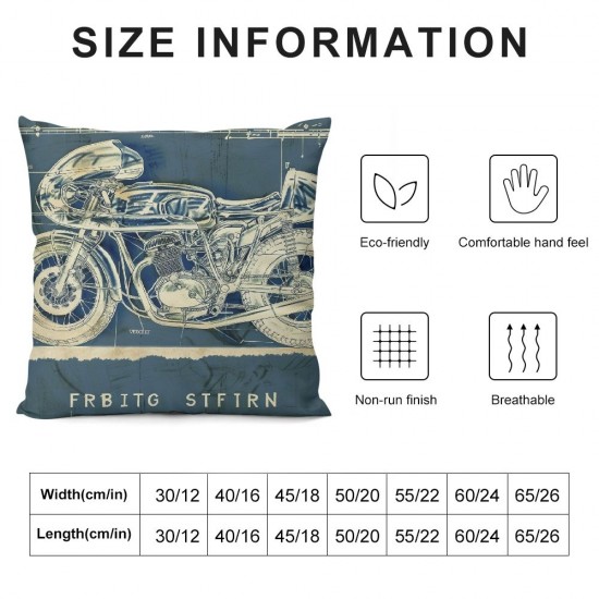 Qinduosi in Car Decorative Pillowcase Throw Pillow Cover Gifts for Room Couch Sofa Decor, Car Love Gifts, Automobile Club Decorative Decor Pillow case Gifts