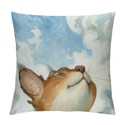 Qinduosi  Forest Animals Throw Pillow Covers Inch Fox Bear Squirrel Owl Kids Pillows Case for Sofa School Home Decor Set of