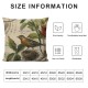 Vintage Farmhouse Animals Plant Pillow Covers Inch Set of  Country Rustic Botanical Floral Bird Butterfly Hedgehog Gardens Decorative Throw Pillows Cushion Case for Home Decor