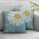 Qinduosi  Spring Pillow Covers Inch Set of  Cat Butterfly Throw Pillowcase Blue Home Sofa Bedroom Living Room Holiday Cushion Case Farmhouse Decorations