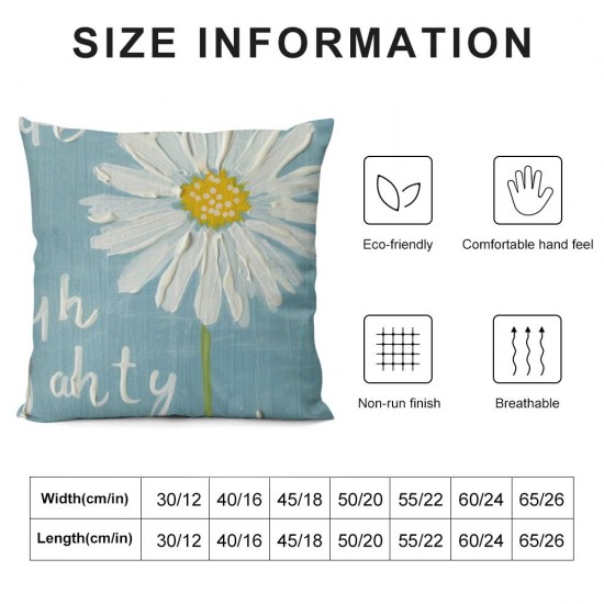 Qinduosi  Spring Pillow Covers Inch Set of  Cat Butterfly Throw Pillowcase Blue Home Sofa Bedroom Living Room Holiday Cushion Case Farmhouse Decorations