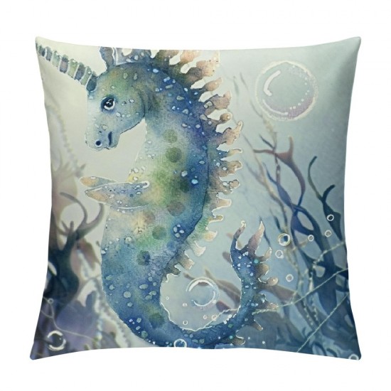 Cute Sea Animals Decorative Pillow Covers Set of , Ocean Theme Pillow Cases Kids Boy Girl Bedroom Decor Baby Shower Decorations Pillow Cushion Covers for Birthday Gift