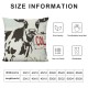 Cow Pillow Covers , Cow Western Farmhouse Decor, Farm Animal Decor, Cow Farm Gifts for Women, Funny Cow Pillow Cases, Easily Distracted by Cows Reversible Throw Pillow Covers