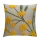 Decorative Pillowcases inch Pack of  Yellow Sea Buckthorn Fruit Embroidered Throw Pillow Covers Farmhouse Pillow Cushion Cases Home Decor Square Floral Pillow Case