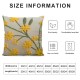 Decorative Pillowcases inch Pack of  Yellow Sea Buckthorn Fruit Embroidered Throw Pillow Covers Farmhouse Pillow Cushion Cases Home Decor Square Floral Pillow Case