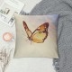 Spring Wildflowers Throw Pillow Covers Inch Set of ,Floral Butterfly Decorative Pillow Covers,Farmhouse Summer Outdoor Pillow Case for Sofa Couch Decor(