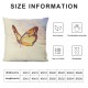 Spring Wildflowers Throw Pillow Covers Inch Set of ,Floral Butterfly Decorative Pillow Covers,Farmhouse Summer Outdoor Pillow Case for Sofa Couch Decor(