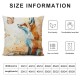 Fox Throw Pillow Covers, Vintage Watercolor Butterfly Fox Throw Pillow Cover , Couch Pillow Covers, Pillow Decorative for Sofa Home Living Room Bedroom