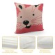 Pink Rabbit Throw Pillow over Cute Rabbit Bunny Pillowcase Inch Set Spring Easter Holiday Cushion Case for Home Sofa Couch Decor