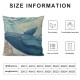 Qinduosi  Summer Pillow Covers Inch Set of  Seahorse Whale Dolphin Throw Pillow Covers Ocean Summer Farmhouse Cushion Case Decor for Sofa Couch