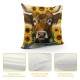 Qinduosi  Summer Highland Cow Pillow Covers Decorations for Home Decor for Sofa Couch(Fillers Not Include)