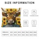 Qinduosi  Summer Highland Cow Pillow Covers Decorations for Home Decor for Sofa Couch(Fillers Not Include)