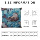 Animal Cute Brown Otters Linen Throw Pillow Case Cushion Cover Home Office Decorative Square Inches Without Pillow Insert