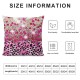 Qinduosi  Pink Sequin Print Pillow Cover " Single Pack,Retro Leopard Print Farm Decor Cushion Cover for Car RV Camper Office,Wild Animal Cheetah Skin Pillowcase Outdoor Pillow Cover for Kids