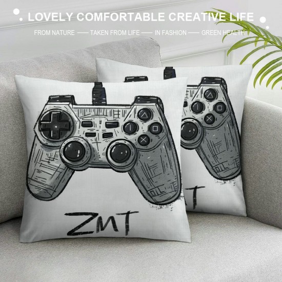 Funny Gaming Pillow Covers , Just A Few More Minutes Throw Pillow Covers, Gamer Gifts for Teenage Boys, Kids Boys Gaming Room Decor