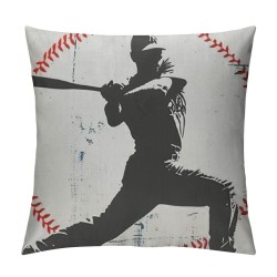 Qinduosi Baseball Pillow Covers,Baseball Throw Pillow Covers ,Baseball Decor for Boys Room,Baseball Gifts for Boys,Baseball Pillow Cover Set of